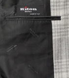 Kiton Prince Of Wales wool-blend blazer