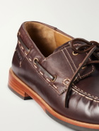 Grenson - Claude Leather Boat Shoes - Brown