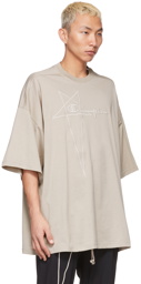 Rick Owens Beige Champion Edition Tommy T-Shirt