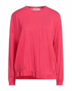 Goes Botanical Womens Sweater in Magenta