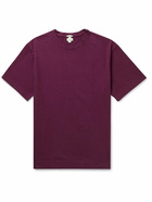 Massimo Alba - Watercolour Cotton-Jersey T-Shirt - Burgundy