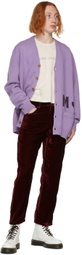 Marc Jacobs Red 'The Liquid Velvet' Trousers
