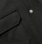 Dunhill - Padded Wool, Mulberry Silk and Cashmere-Blend Overshirt - Gray