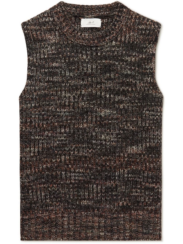 Photo: Mr P. - Ribbed-Knit Sweater Vest - Brown
