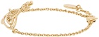 Vivienne Westwood Gold Thin Lines Flat Orb Bracelet