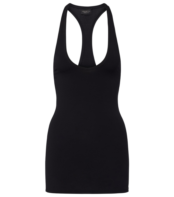 Photo: Gucci Crêpe jersey minidress