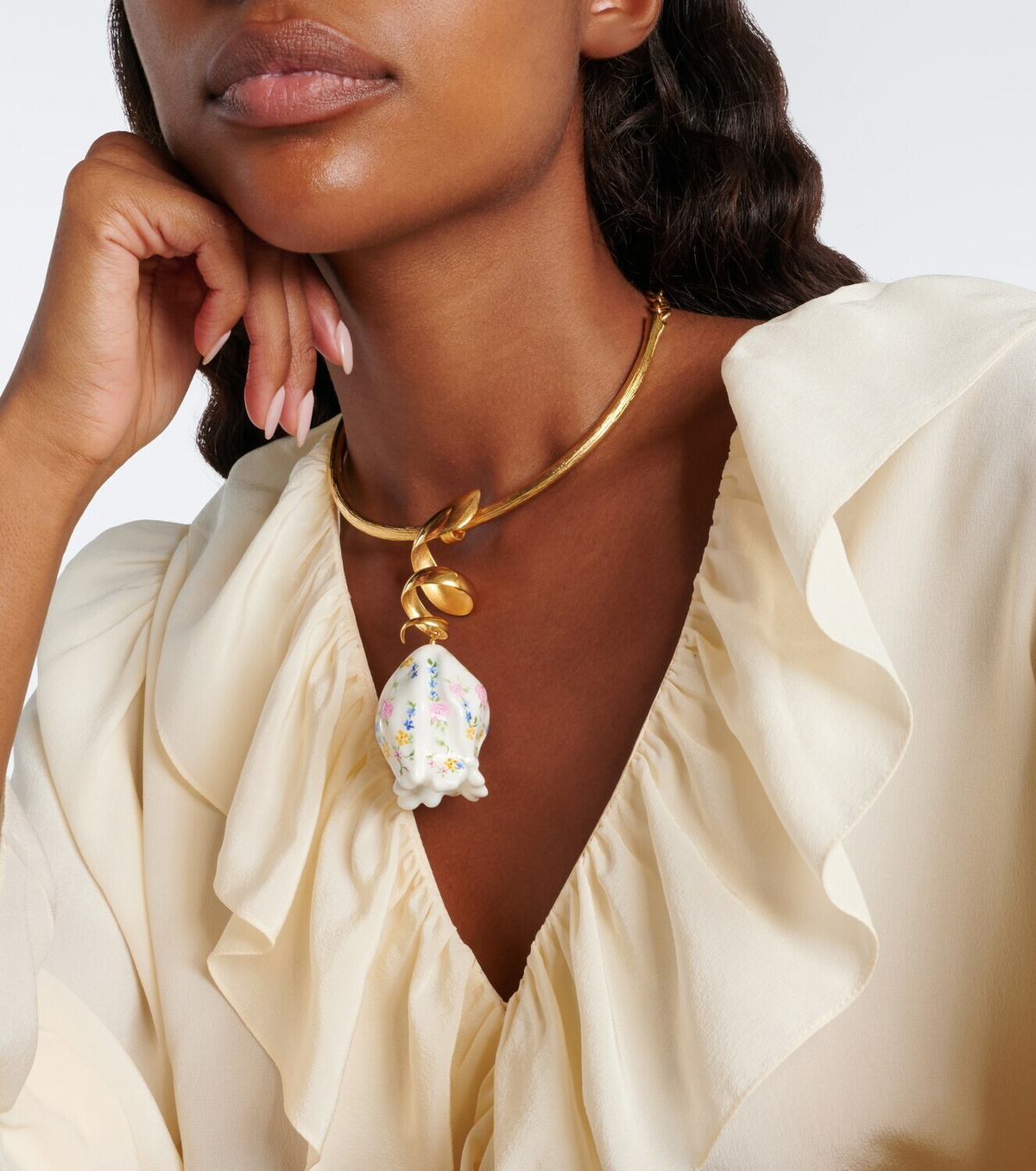 Chloé Floral pendant necklace