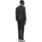 Thom Browne Grey Tattersall Check Classic SB Suit