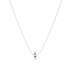 Maple Men's Orbit Pendant & Ball Chain Necklace in Silver