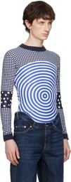 Jean Paul Gaultier Navy & White 'The Vichy & Target' Top