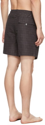 Burberry Black Check Print Swim Shorts