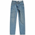 Our Legacy Men's Formal Cut Jean in Mid Blue Bleach Denim