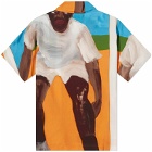 Awake NY x Alvin Armstrong Printed Vacation Shirt in Orange Multi