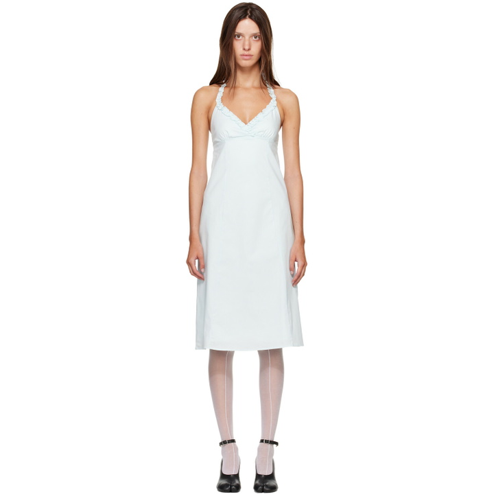 Photo: Fruity Booty Blue Sky Halter Midi Dress
