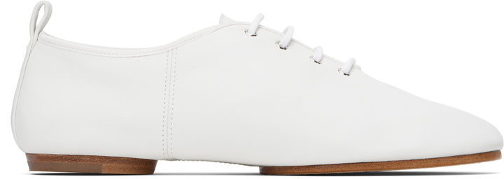 Photo: Maison Margiela White Tabi Jazz Lace-up Derbys