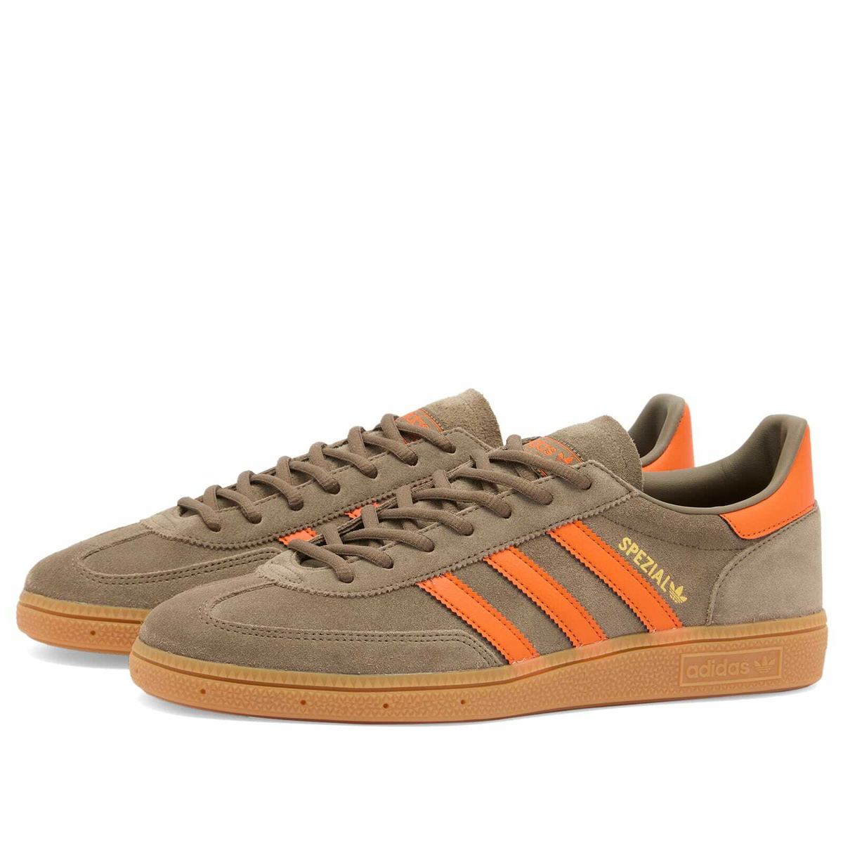Adidas Handball Spezial Sneaker in Cargo Brown/Orange& Gold