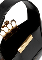 Alexander Mcqueen The Jewelled Hobo Leather Shoulder bag - Black - One Size