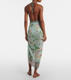 La DoubleJ Floral cotton voile beach cover-up