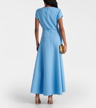 Oscar de la Renta Belted wool-blend maxi dress