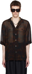 Dries Van Noten Black Printed Shirt