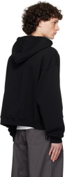 GmbH Black Cropped Hoodie