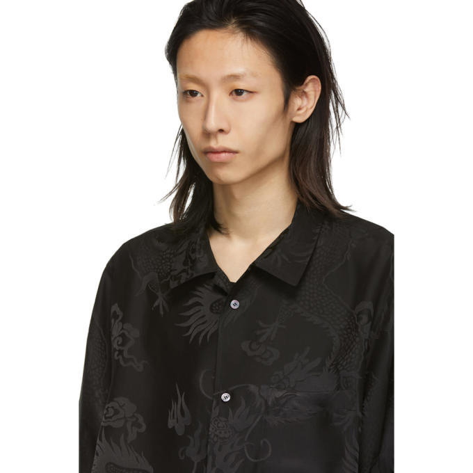 Alexander Wang Black Silk Dragon Shirt Alexander Wang