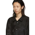 Alexander Wang Black Silk Dragon Shirt