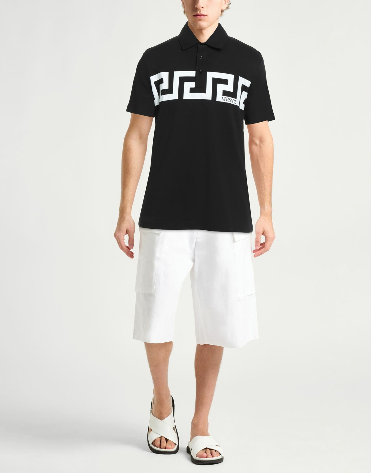 Versace Mens Polo shirt in Black