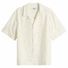Wax London Men's Curzon Jacquard Vacation Shirt in Ecru