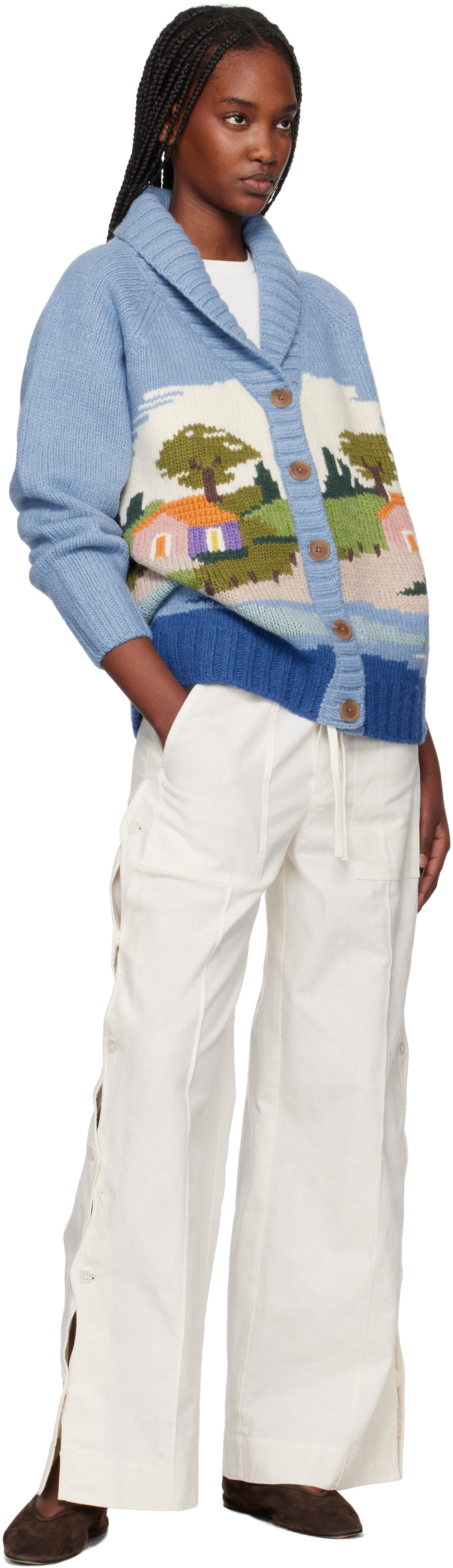 SEA NY Blue Bekka Cardigan