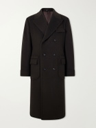 J. Mueser - Double-Breasted Wool and Cashmere-Blend Felt Coat - Brown