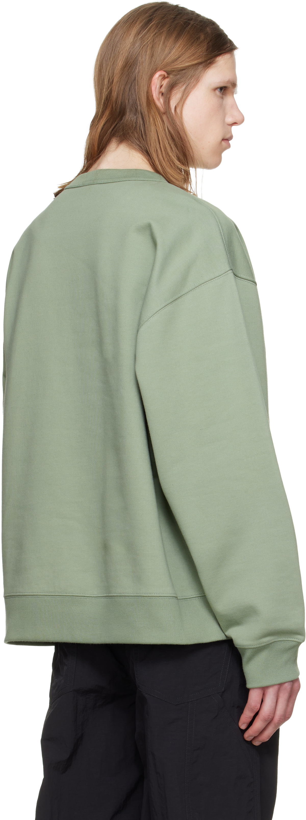 Dries Van Noten Green Floral Sweatshirt