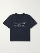 Enfants Riches Déprimés - Alan's Breakfast Printed Distressed Cotton-Jersey T-Shirt - Black