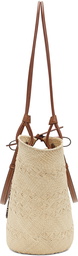 Loewe Beige & Tan Anagram Basket Tote