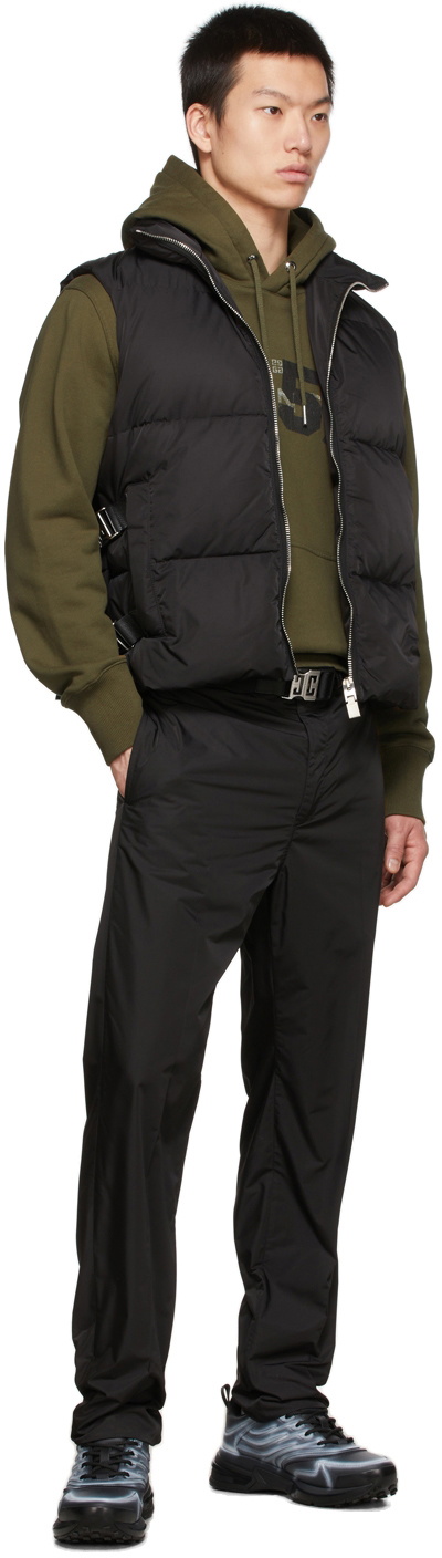 Givenchy Black 4G Buckle Puffer Vest