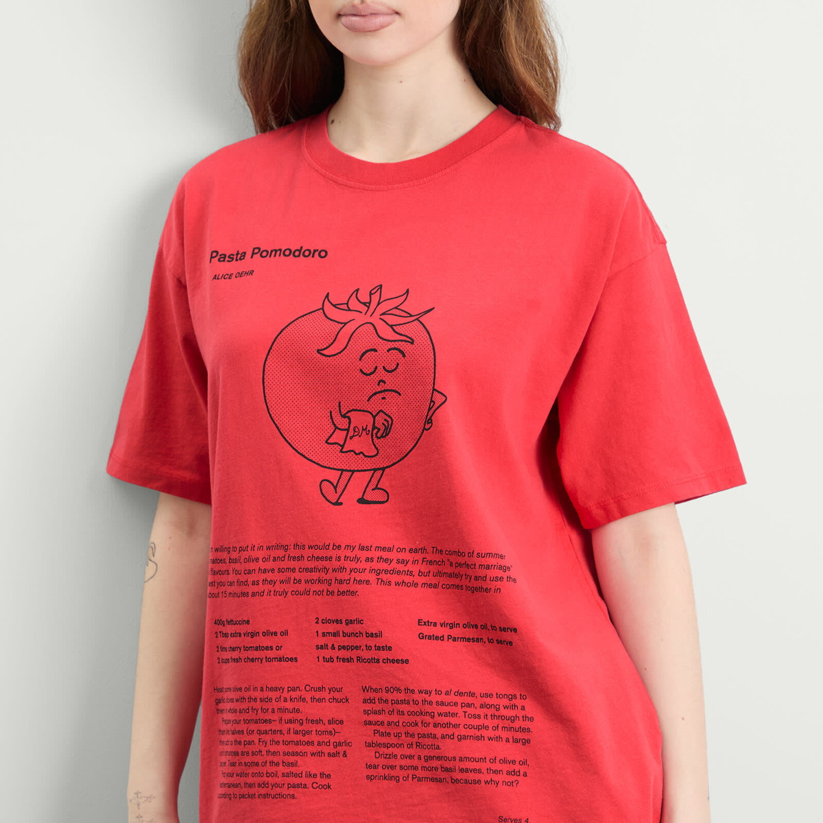 Damson Madder Women's Presented By End. Recipe with Friends Graphic T-Shirt in Red