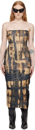 Miaou Black Lila Midi Dress