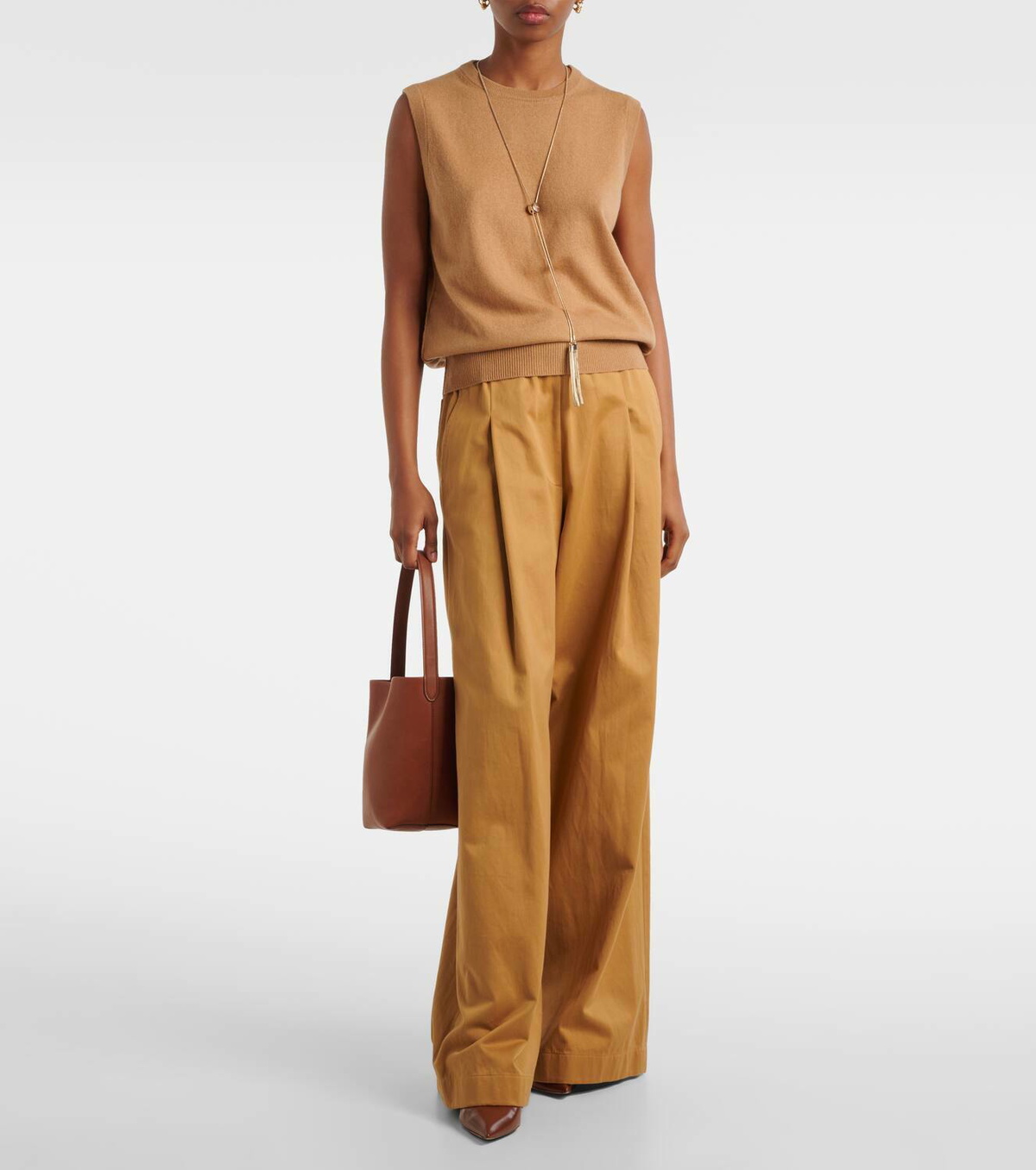 Jardin des Orangers Wool and cashmere sweater vest