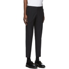 Solid Homme Black Zippered Waist Trousers