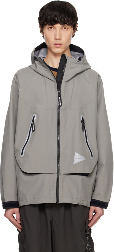 Photo: and wander Gray Loose Fitting Rain Jacket
