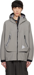 and wander Gray Loose Fitting Rain Jacket