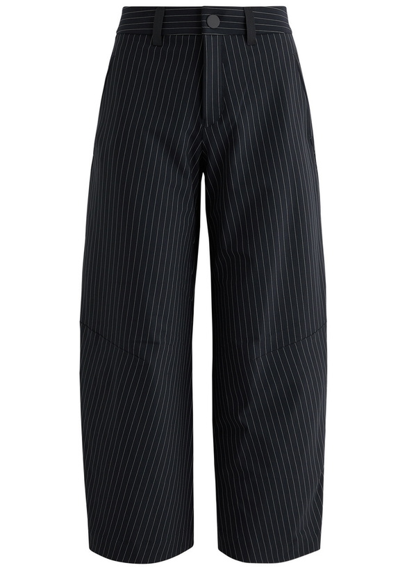 Photo: High Minority Pinstriped Stretch-jersey Trousers Navy