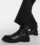 Valentino Garavani Rockstud leather combat boots