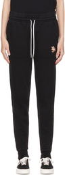 Maison Kitsuné Black Chillax Fox Lounge Pants