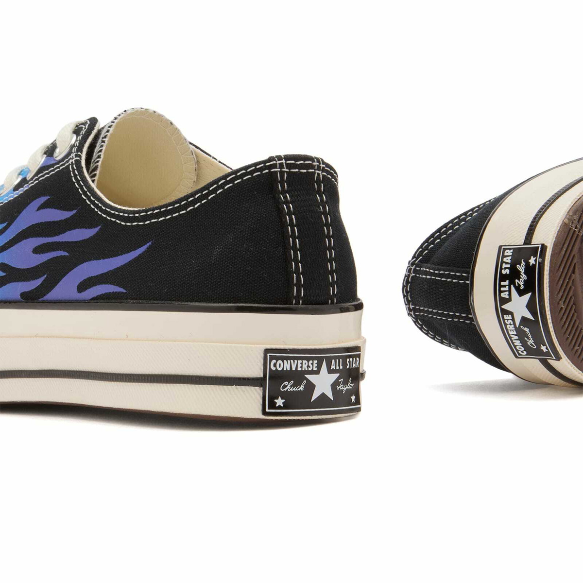 Converse Chuck Taylor 1970s Ox Flames Sneaker in Black/Blue/Cobalt