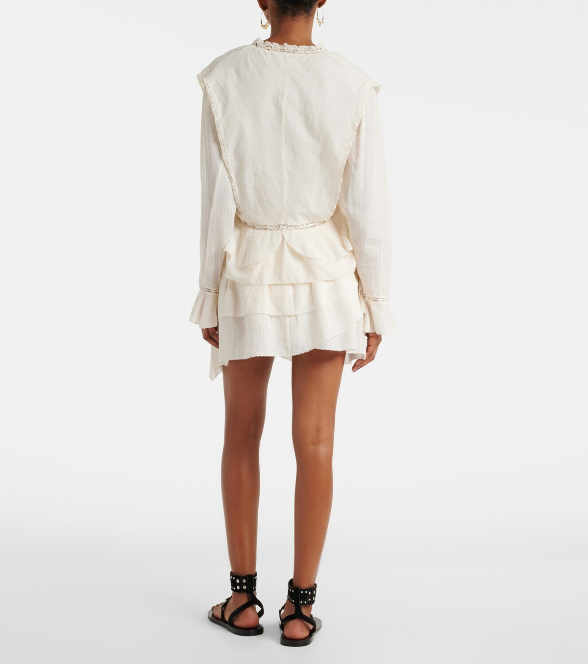 Marant Etoile Dejha cotton and linen-blend miniskirt