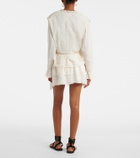 Marant Etoile Dejha cotton and linen-blend miniskirt