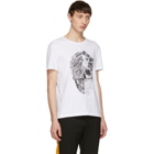 Alexander McQueen White Patchwork Skull T-Shirt