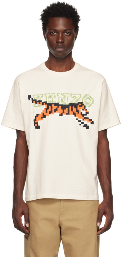 Photo: Kenzo Off-White Kenzo Paris Pixel T-Shirt