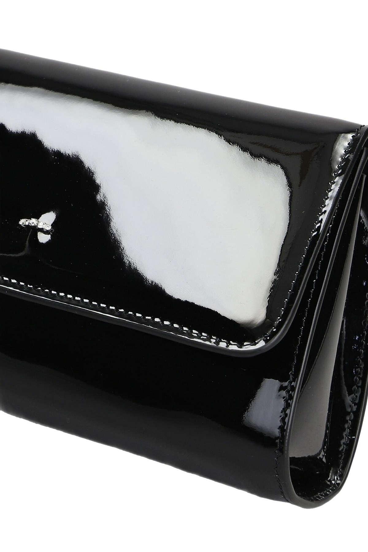 Giuseppe Zanotti Cleopatra Clutch In Black Patent Leather